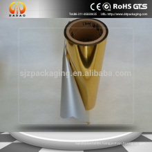 Pet Gold Metalized Roll Film for Hot Laminating